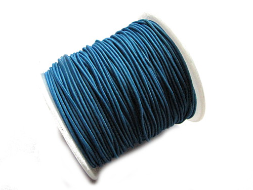 Gummikordel elastisch, 1mm, blau, 20m (0,25/m)